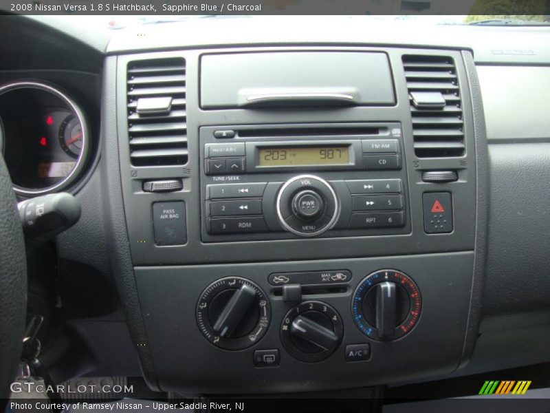 Sapphire Blue / Charcoal 2008 Nissan Versa 1.8 S Hatchback