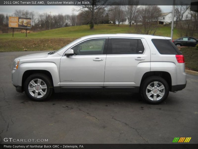 Quicksilver Metallic / Jet Black 2011 GMC Terrain SLE AWD