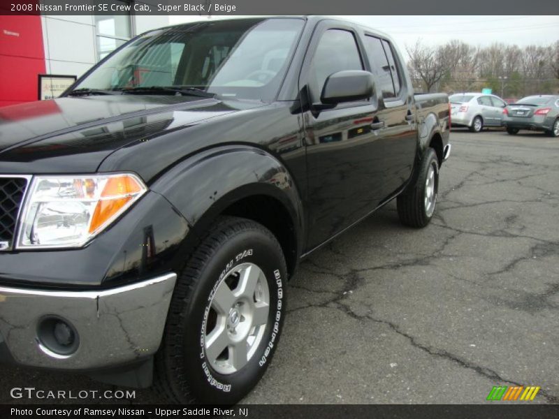 Super Black / Beige 2008 Nissan Frontier SE Crew Cab