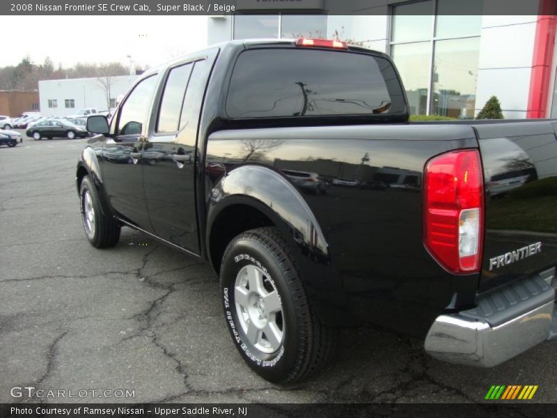 Super Black / Beige 2008 Nissan Frontier SE Crew Cab