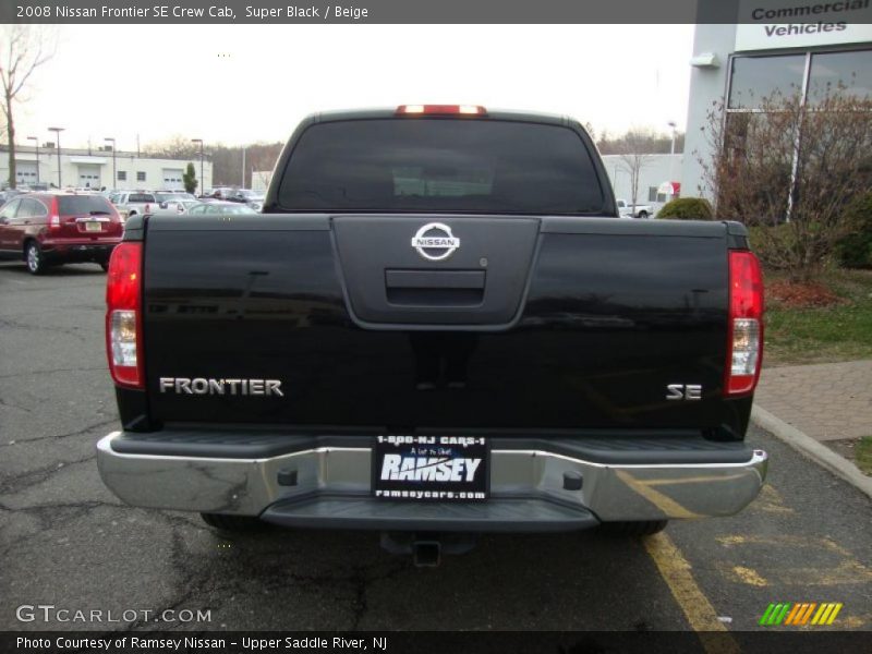 Super Black / Beige 2008 Nissan Frontier SE Crew Cab