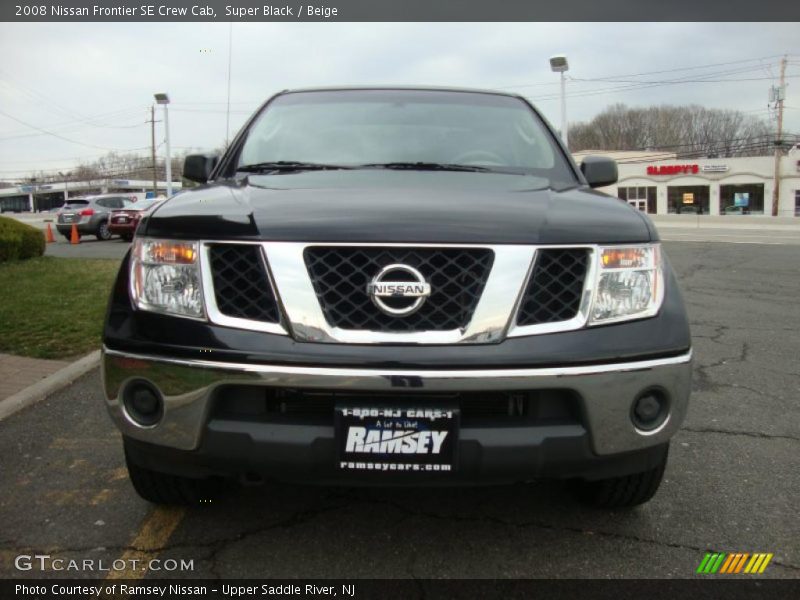 Super Black / Beige 2008 Nissan Frontier SE Crew Cab