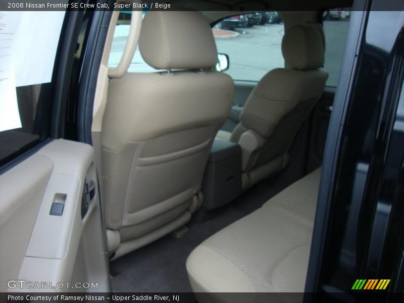 Super Black / Beige 2008 Nissan Frontier SE Crew Cab