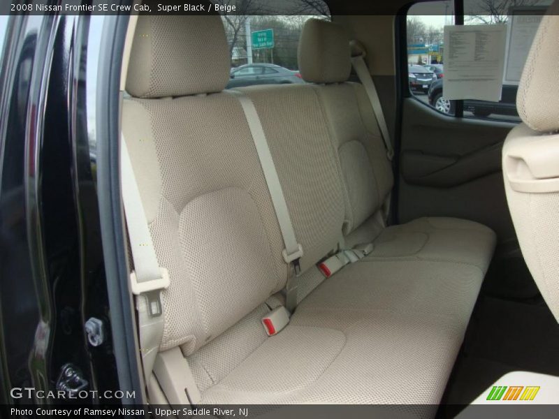 Super Black / Beige 2008 Nissan Frontier SE Crew Cab