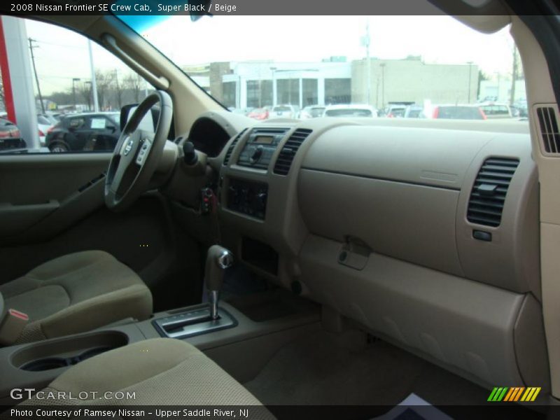 Super Black / Beige 2008 Nissan Frontier SE Crew Cab