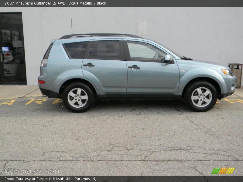 Aqua Metallic / Black 2007 Mitsubishi Outlander LS 4WD