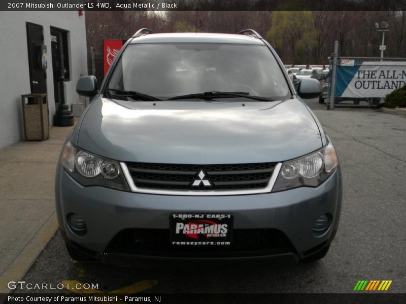 Aqua Metallic / Black 2007 Mitsubishi Outlander LS 4WD