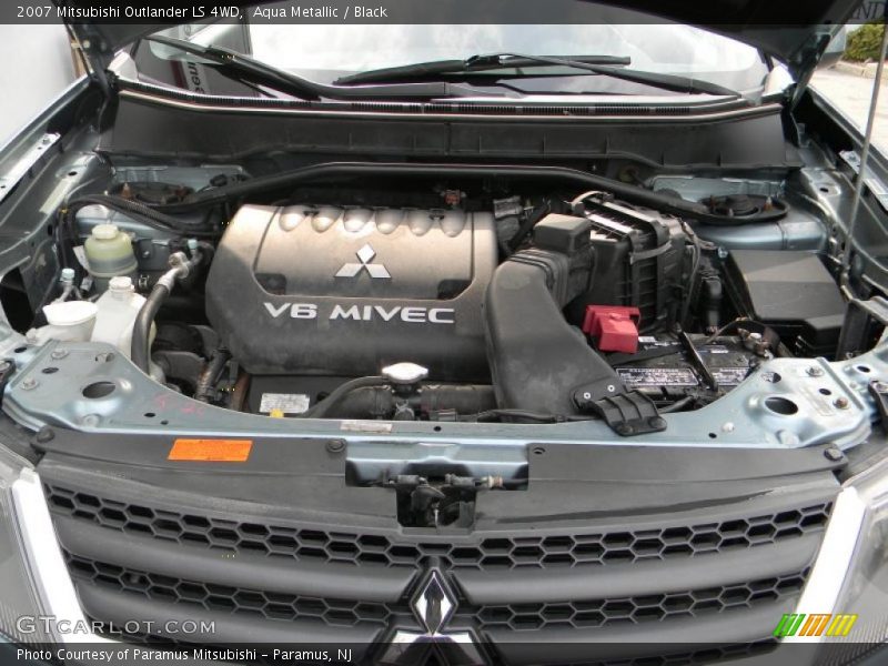 Aqua Metallic / Black 2007 Mitsubishi Outlander LS 4WD