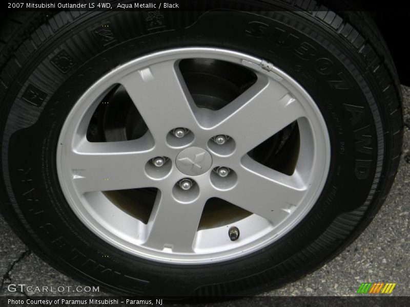 Aqua Metallic / Black 2007 Mitsubishi Outlander LS 4WD