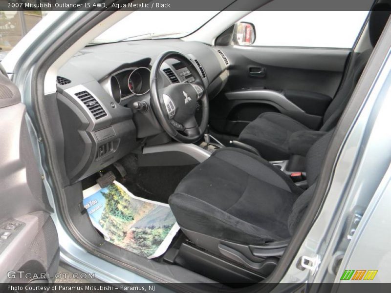 Aqua Metallic / Black 2007 Mitsubishi Outlander LS 4WD