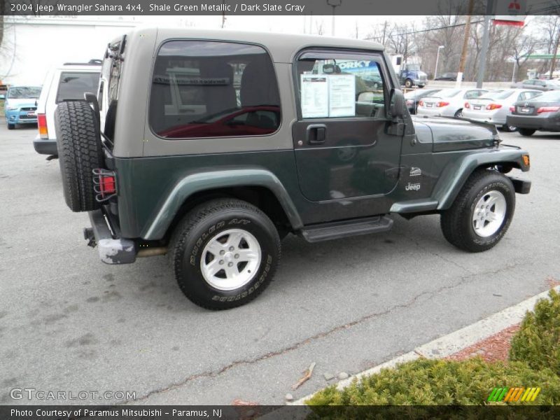 Shale Green Metallic / Dark Slate Gray 2004 Jeep Wrangler Sahara 4x4