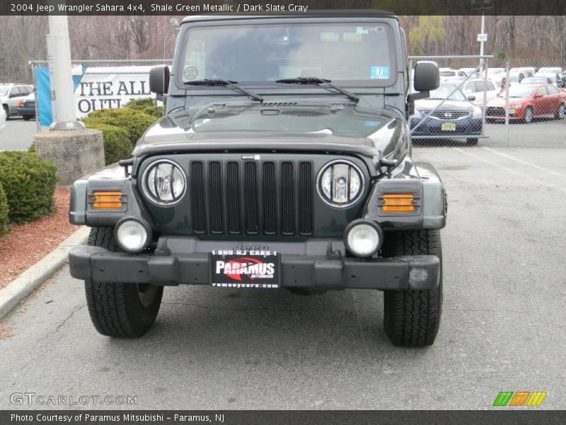 Shale Green Metallic / Dark Slate Gray 2004 Jeep Wrangler Sahara 4x4