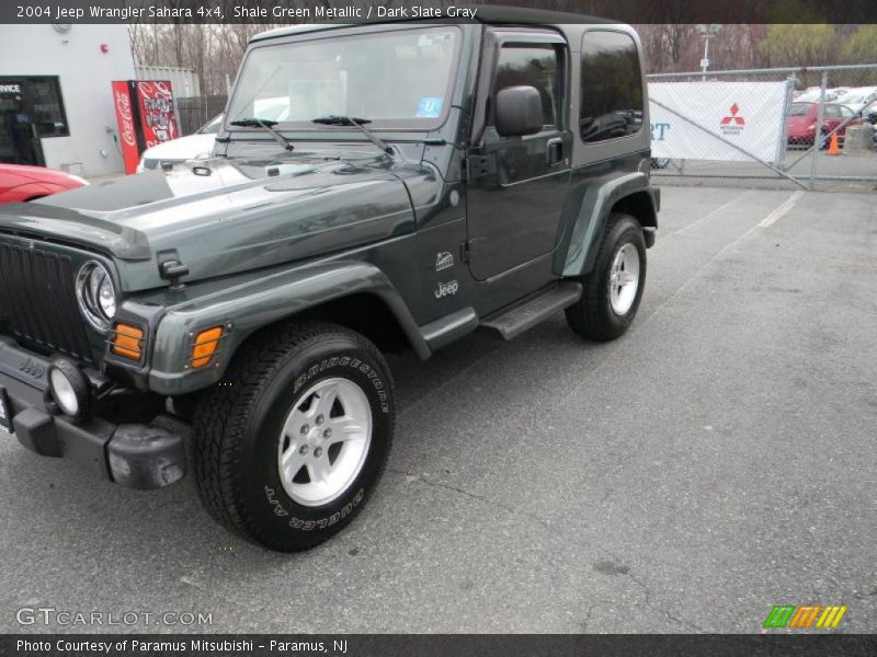 Shale Green Metallic / Dark Slate Gray 2004 Jeep Wrangler Sahara 4x4