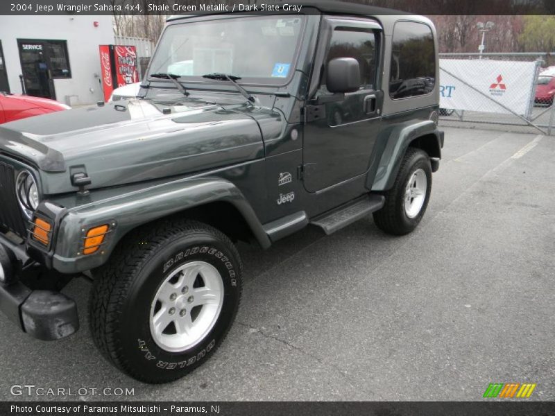 Shale Green Metallic / Dark Slate Gray 2004 Jeep Wrangler Sahara 4x4