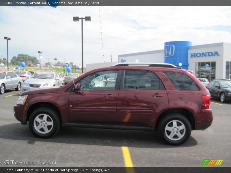 Sonoma Red Metallic / Sand 2008 Pontiac Torrent AWD