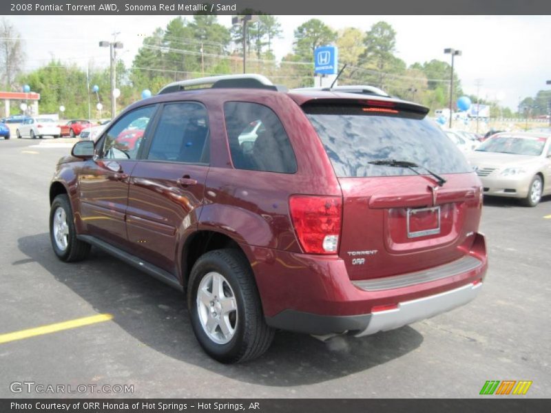 Sonoma Red Metallic / Sand 2008 Pontiac Torrent AWD