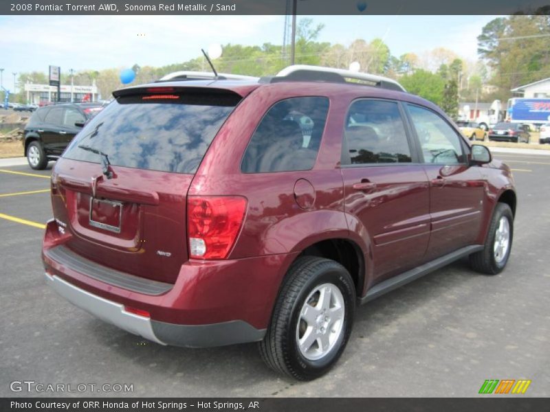 Sonoma Red Metallic / Sand 2008 Pontiac Torrent AWD