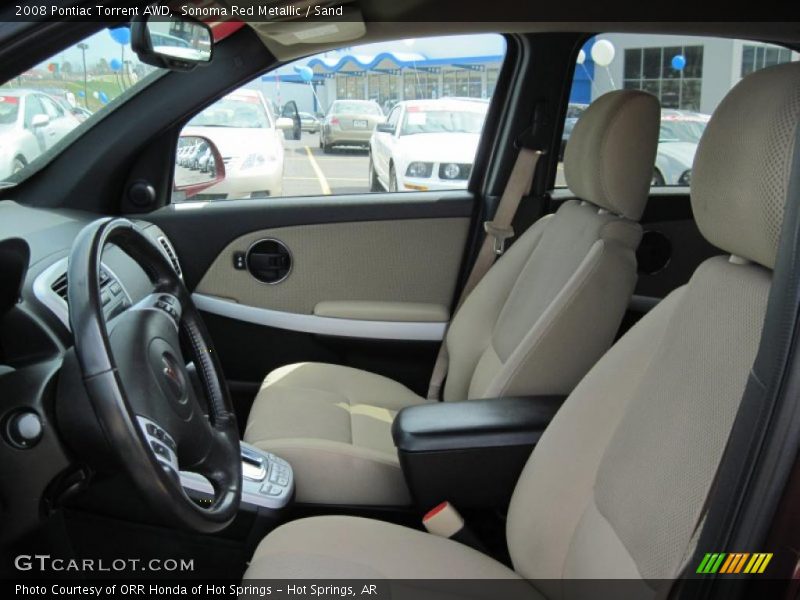 Sonoma Red Metallic / Sand 2008 Pontiac Torrent AWD