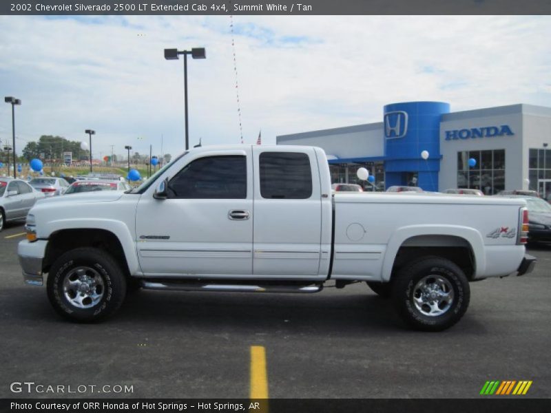 Summit White / Tan 2002 Chevrolet Silverado 2500 LT Extended Cab 4x4