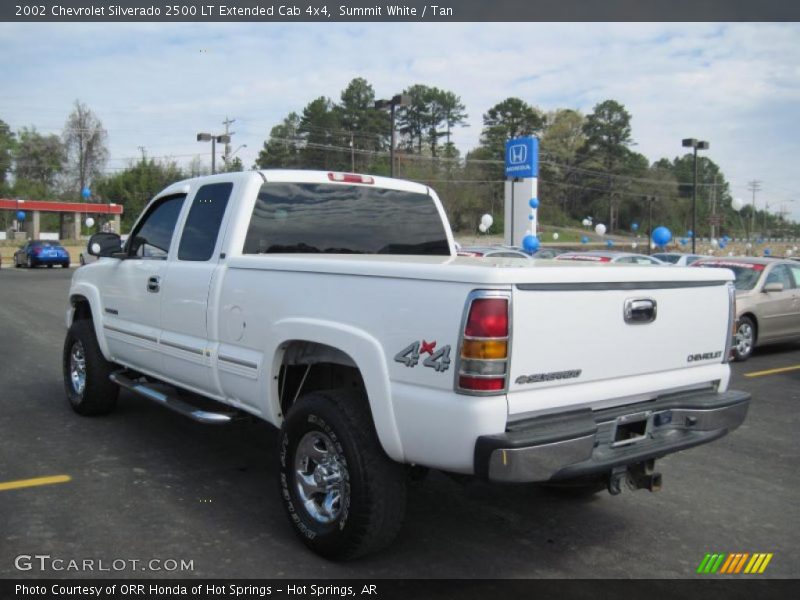 Summit White / Tan 2002 Chevrolet Silverado 2500 LT Extended Cab 4x4