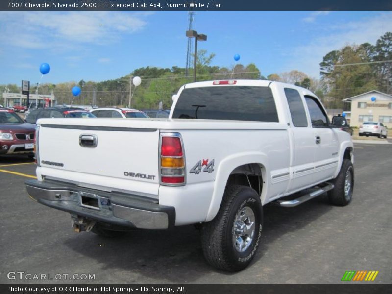 Summit White / Tan 2002 Chevrolet Silverado 2500 LT Extended Cab 4x4
