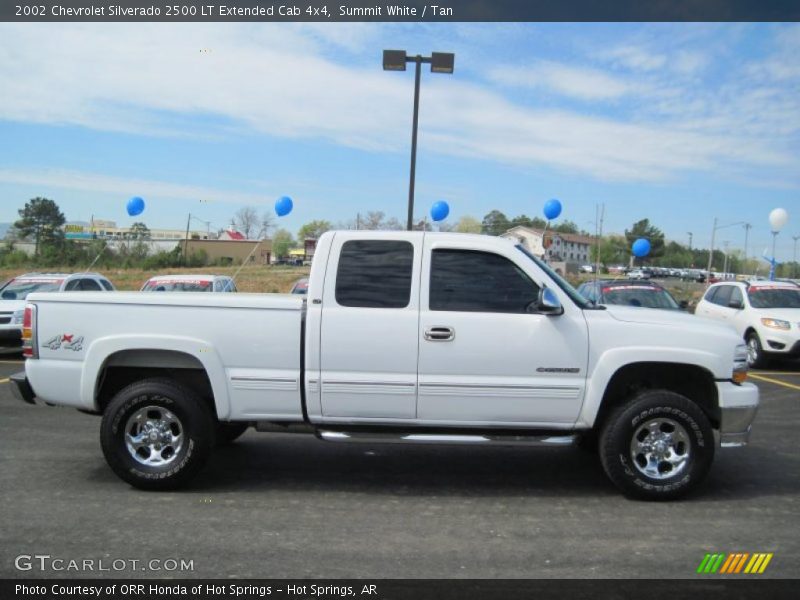 Summit White / Tan 2002 Chevrolet Silverado 2500 LT Extended Cab 4x4