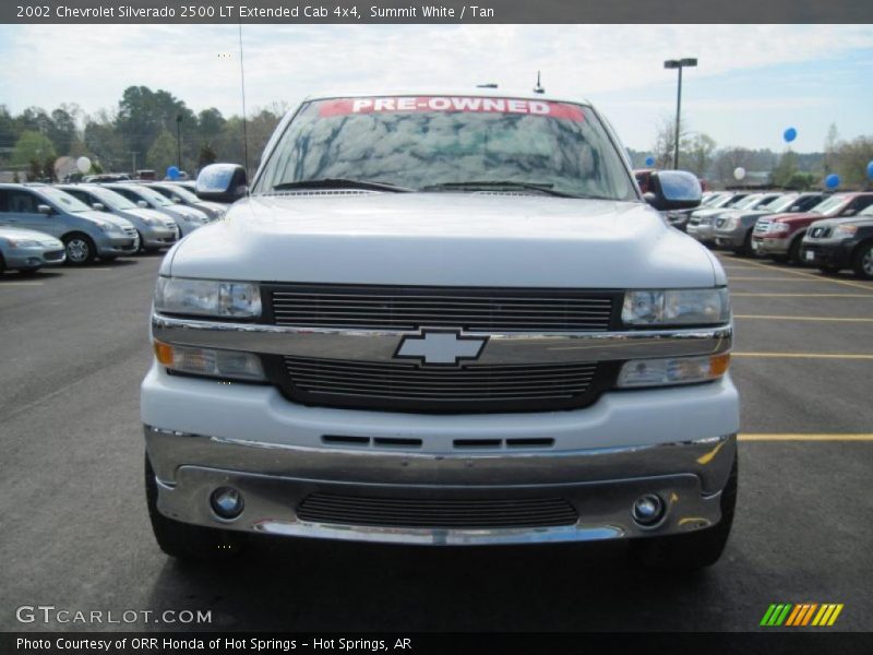 Summit White / Tan 2002 Chevrolet Silverado 2500 LT Extended Cab 4x4