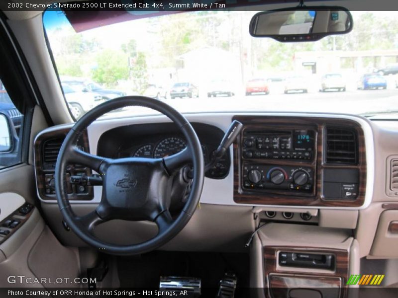 Summit White / Tan 2002 Chevrolet Silverado 2500 LT Extended Cab 4x4