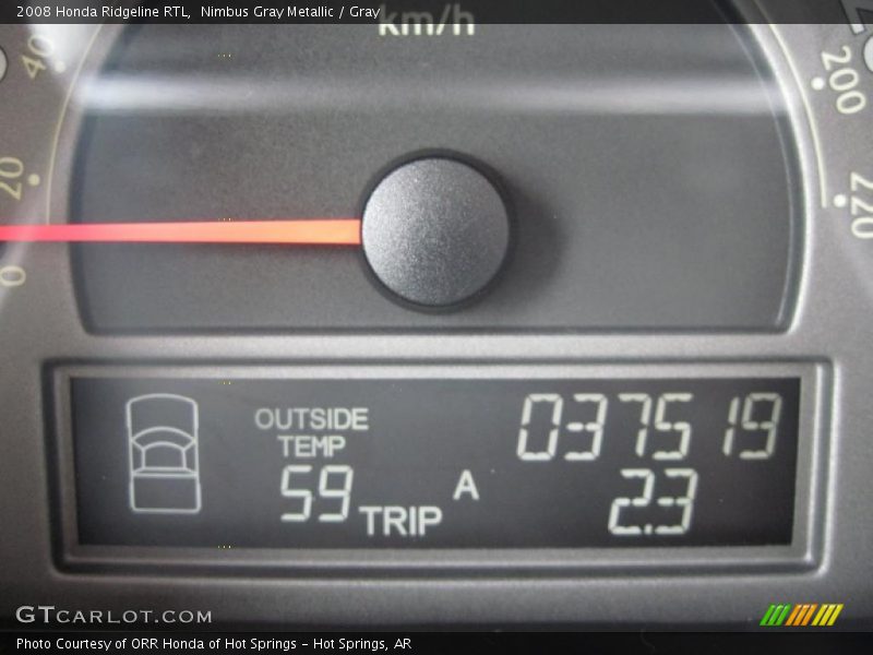 Nimbus Gray Metallic / Gray 2008 Honda Ridgeline RTL