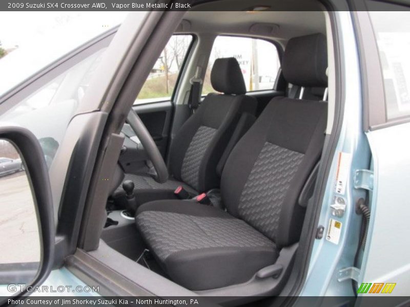 Vapor Blue Metallic / Black 2009 Suzuki SX4 Crossover AWD