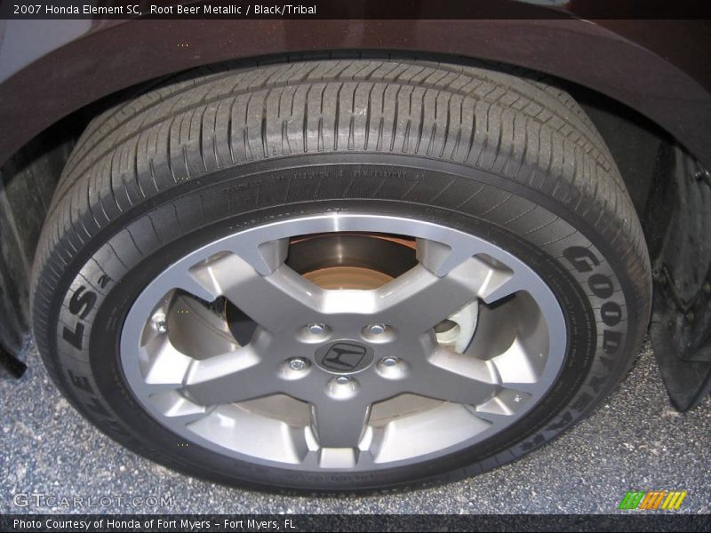Root Beer Metallic / Black/Tribal 2007 Honda Element SC