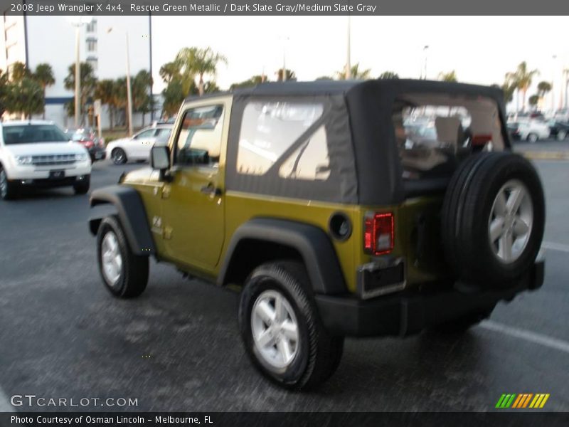 Rescue Green Metallic / Dark Slate Gray/Medium Slate Gray 2008 Jeep Wrangler X 4x4