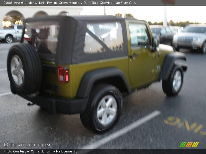 Rescue Green Metallic / Dark Slate Gray/Medium Slate Gray 2008 Jeep Wrangler X 4x4