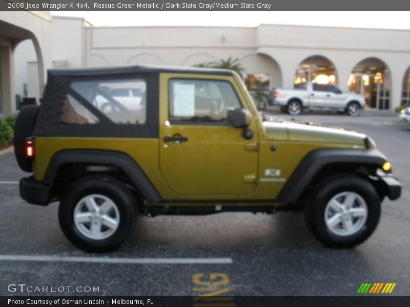 Rescue Green Metallic / Dark Slate Gray/Medium Slate Gray 2008 Jeep Wrangler X 4x4