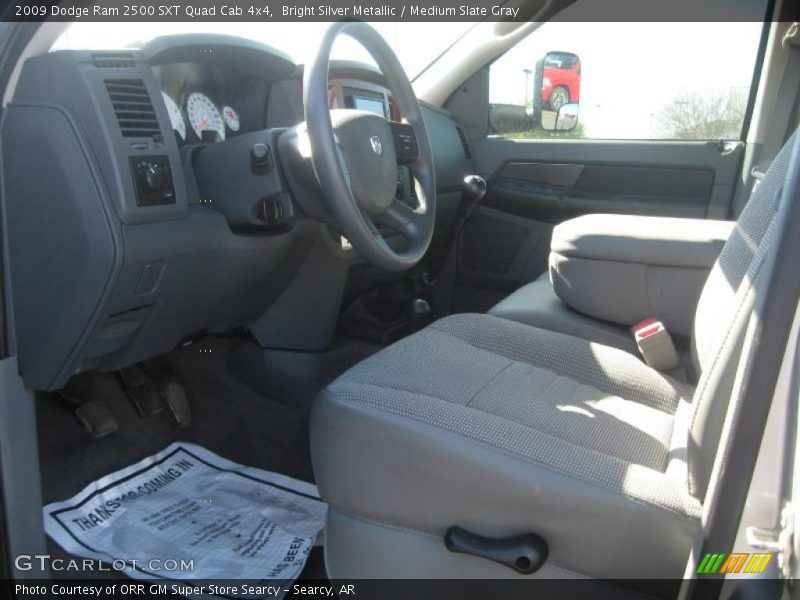 Bright Silver Metallic / Medium Slate Gray 2009 Dodge Ram 2500 SXT Quad Cab 4x4
