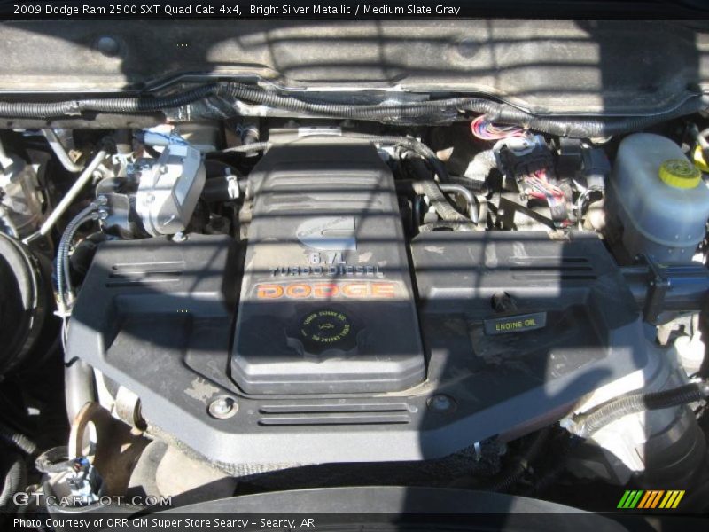 Bright Silver Metallic / Medium Slate Gray 2009 Dodge Ram 2500 SXT Quad Cab 4x4
