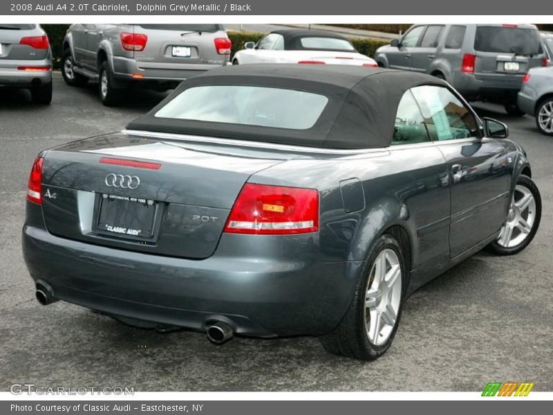 Dolphin Grey Metallic / Black 2008 Audi A4 2.0T Cabriolet