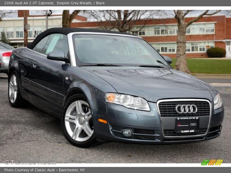 Dolphin Grey Metallic / Black 2008 Audi A4 2.0T Cabriolet