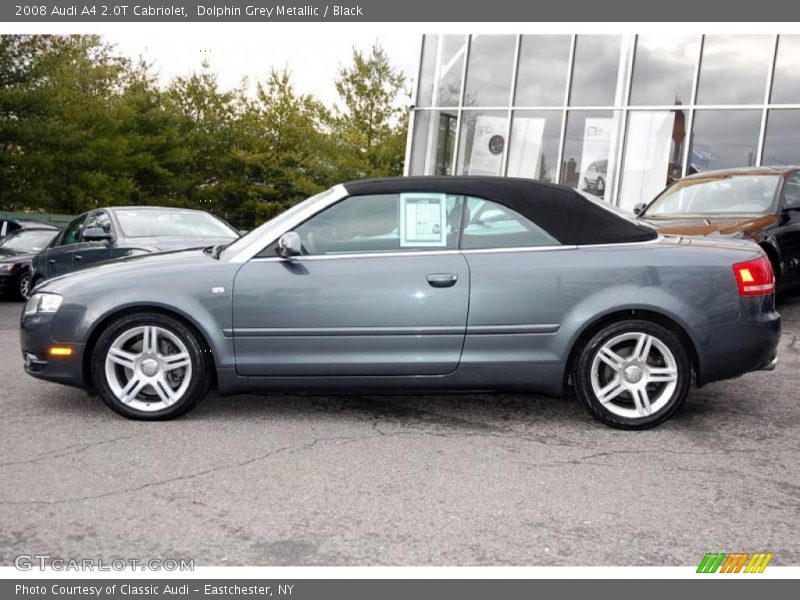 Dolphin Grey Metallic / Black 2008 Audi A4 2.0T Cabriolet