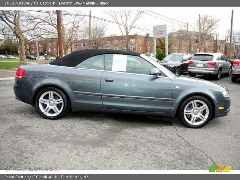 Dolphin Grey Metallic / Black 2008 Audi A4 2.0T Cabriolet