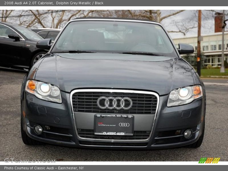 Dolphin Grey Metallic / Black 2008 Audi A4 2.0T Cabriolet