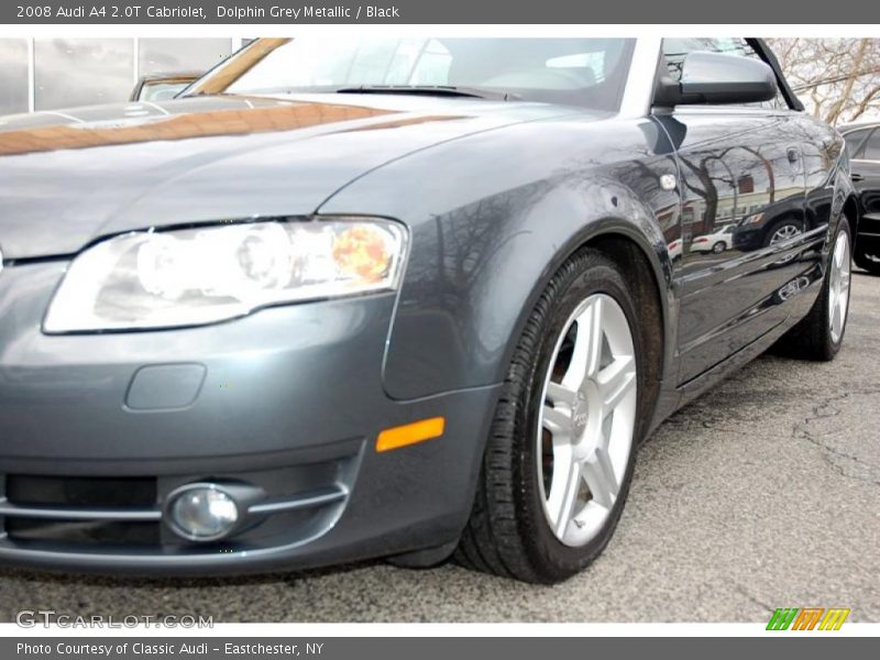 Dolphin Grey Metallic / Black 2008 Audi A4 2.0T Cabriolet