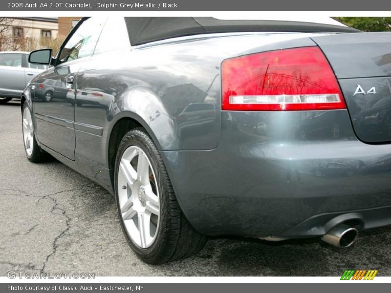 Dolphin Grey Metallic / Black 2008 Audi A4 2.0T Cabriolet