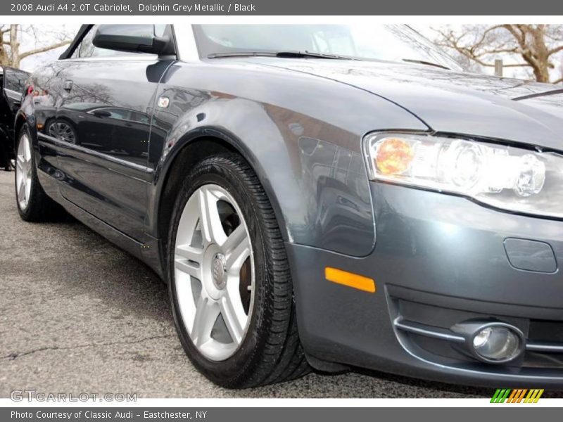Dolphin Grey Metallic / Black 2008 Audi A4 2.0T Cabriolet