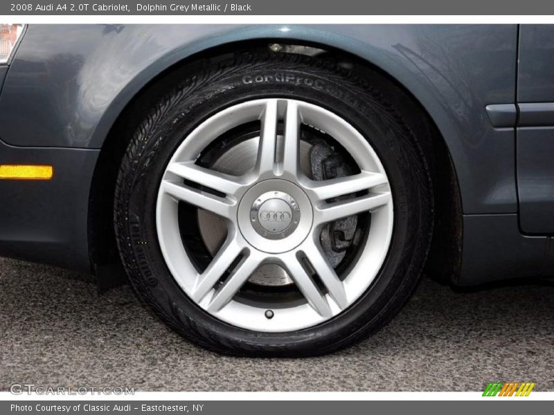 Dolphin Grey Metallic / Black 2008 Audi A4 2.0T Cabriolet
