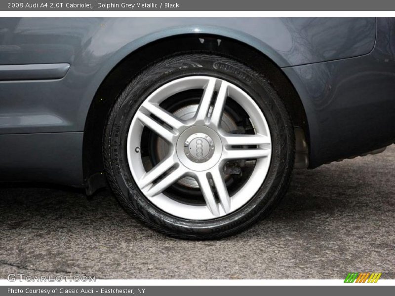 Dolphin Grey Metallic / Black 2008 Audi A4 2.0T Cabriolet