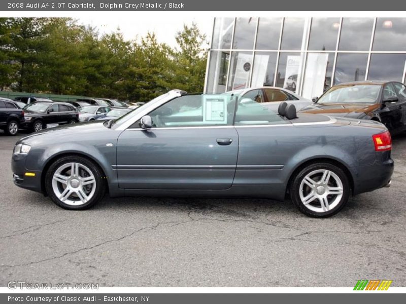 Dolphin Grey Metallic / Black 2008 Audi A4 2.0T Cabriolet