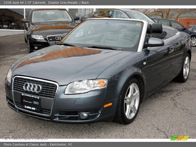 Dolphin Grey Metallic / Black 2008 Audi A4 2.0T Cabriolet