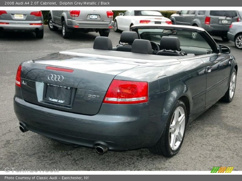 Dolphin Grey Metallic / Black 2008 Audi A4 2.0T Cabriolet