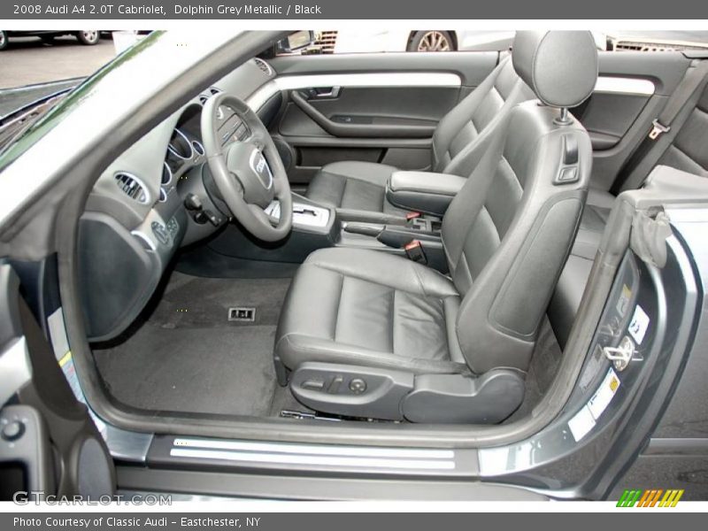 Dolphin Grey Metallic / Black 2008 Audi A4 2.0T Cabriolet